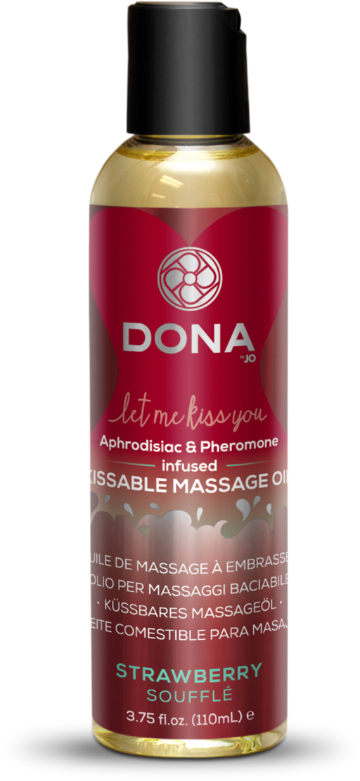 DONA by JO Kissable Massage Oil Strawberry Souffle | thevibed.com