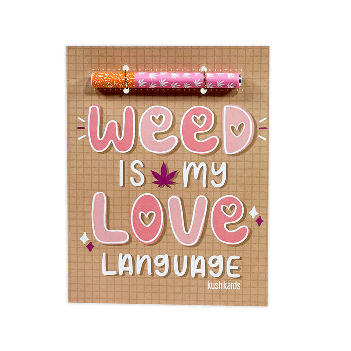 Weed Love Language One Hitter Kard
