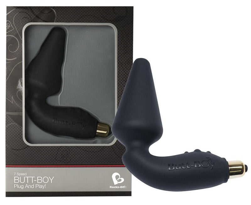 Rocks-Off Butt Boy Silicone Vibrating Butt Plug | thevibed.com