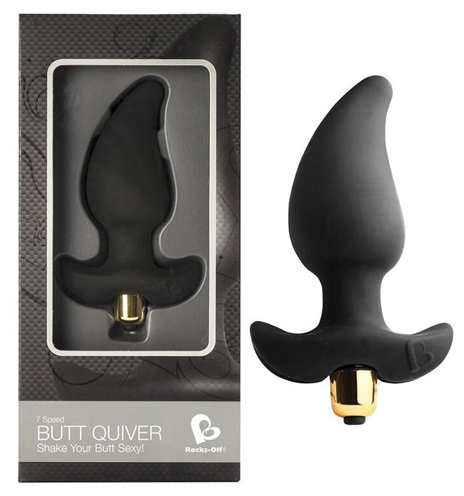 Rocks-Off Butt Quiver Silicone Vibrating Butt Plug | thevibed.com