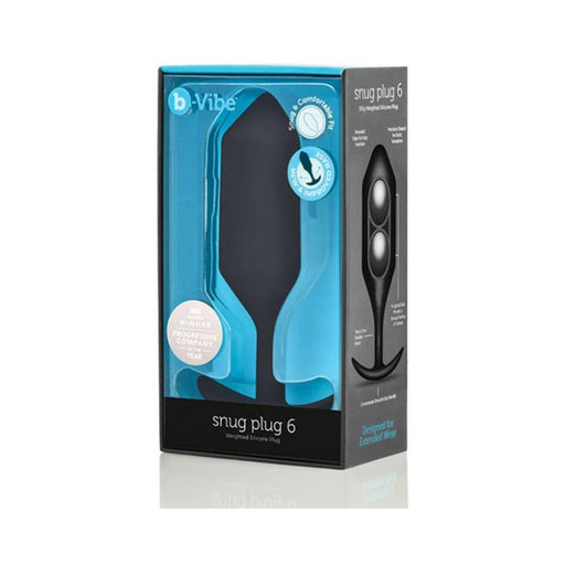 B-vibe Snug Plug 6 Black | thevibed.com