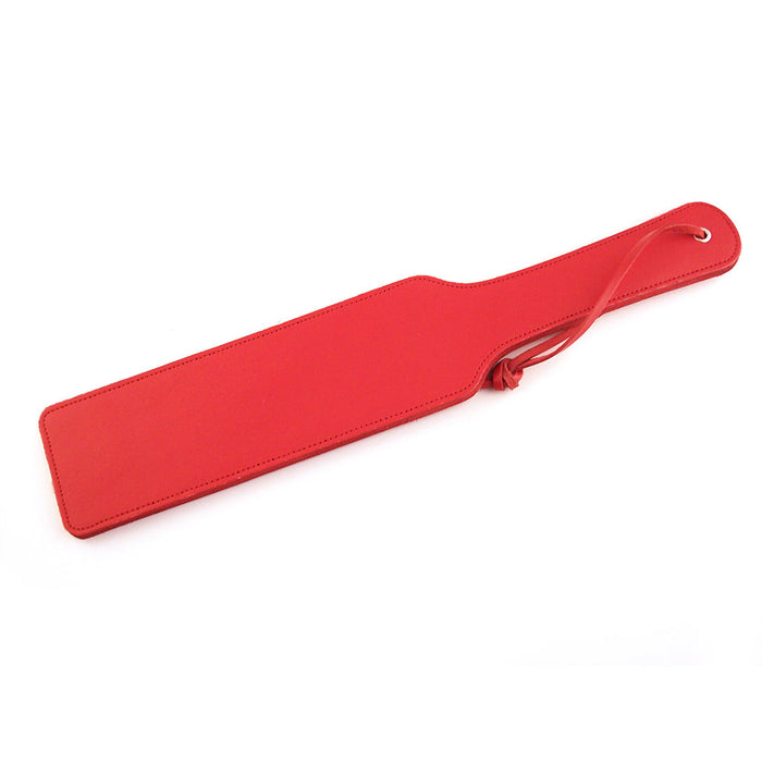 Long Leather Paddle - RED