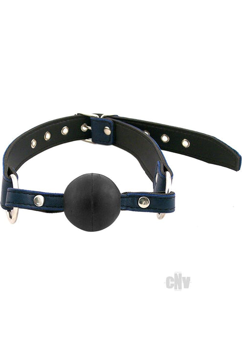 Ball Gag - BLUE with BLACK rubber Ball