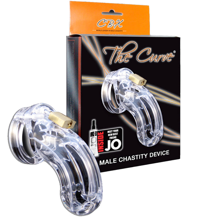 CB-X The Curve Clear Male Chastity Device | thevibed.com