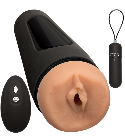 Doc Johnson Main Squeeze™ The Original Vibro ULTRASKYN Stroker Pussy | thevibed.com