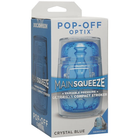 Doc Johnson Main Squeeze™ POP-OFF OPTIX Compact Stroker | thevibed.com