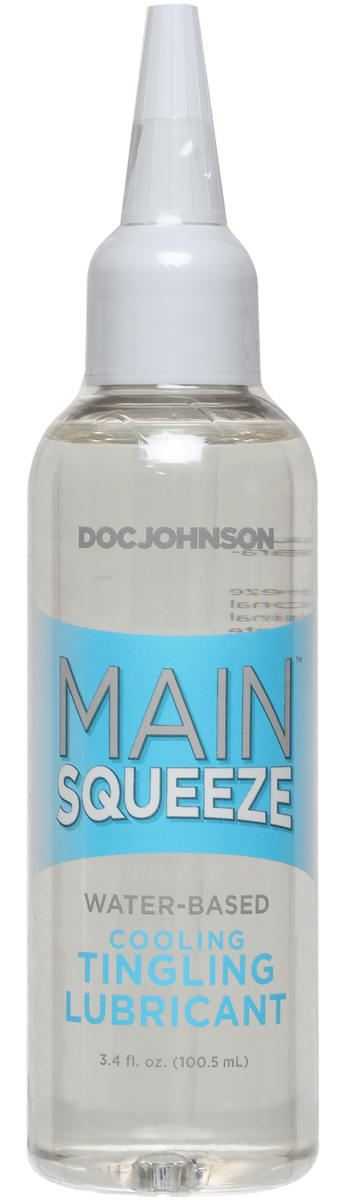 Doc Johnson Main Squeeze™ Cooling/Tingling Water-Based Lubricant 3.4 fl. oz. | thevibed.com