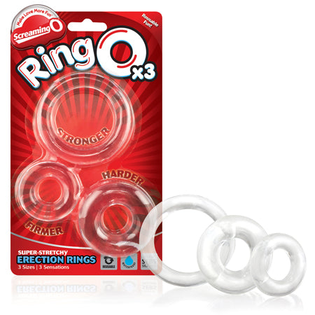 Screaming O RingO - Clear Pack of 3