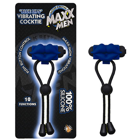 Maxx Men Blue Lips Vibrating Cocktie - Blue