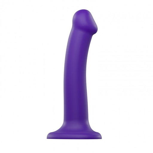 Lovely Planet Strap-On-Me Dual Density Silicone Flexible Dildo Purple | thevibed.com