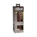 King Cock Elite Silicone Dual-density Cock 8 In. Brown | thevibed.com