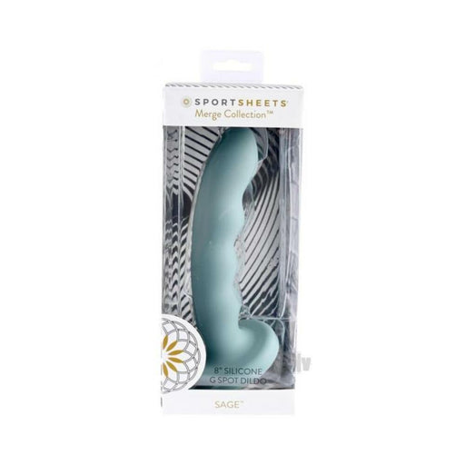 Merge Sage 8 In. Suction Cup G-spot Dildo Green | thevibed.com