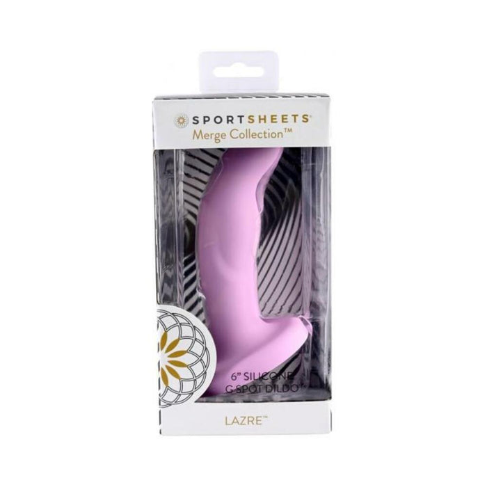 Merge Lazre 6 In. Suction Cup G-spot Dildo Pink | thevibed.com