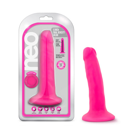 Neo Dual Density Cock 5.5` Neon Pink