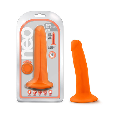 Neo Dual Density Cock 5.5` Neon Orange
