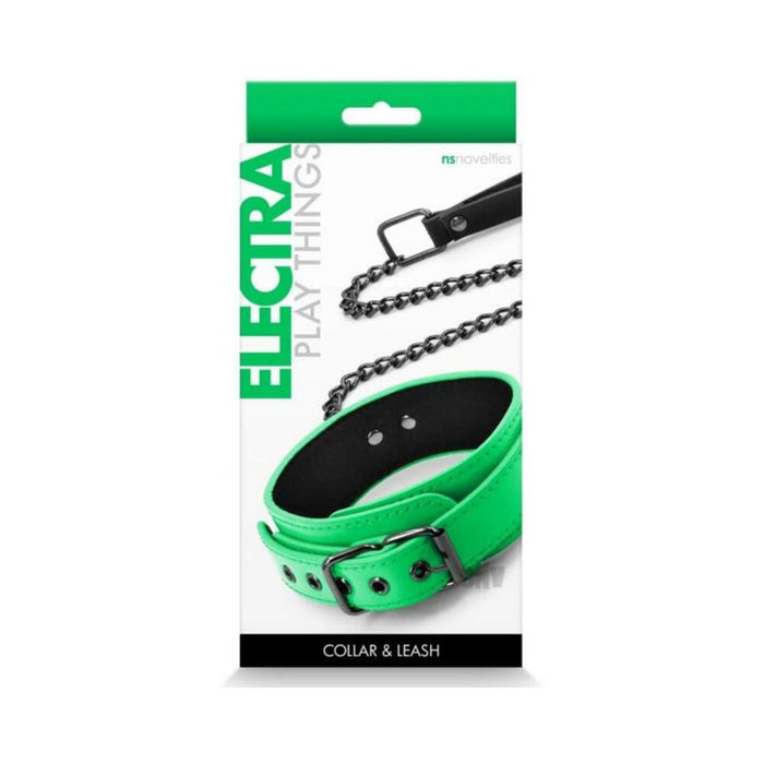 Electra Collar & Leash Green | thevibed.com