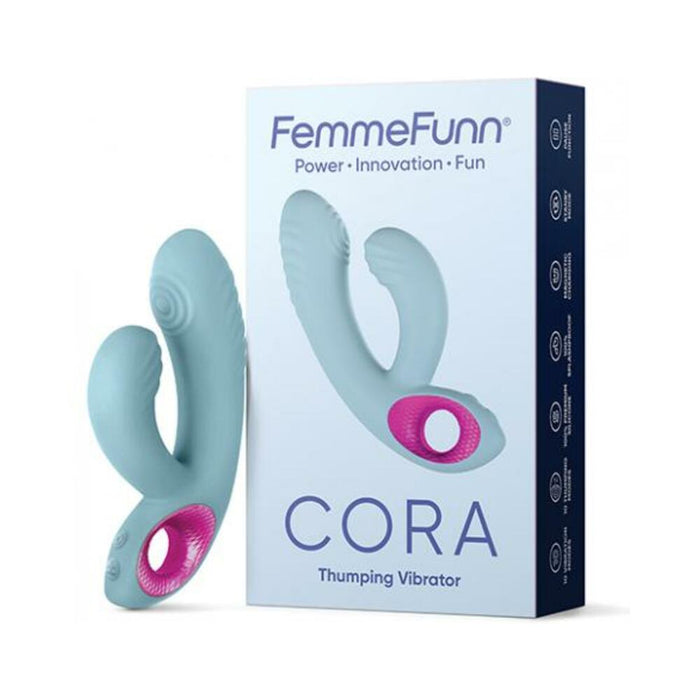 Femmefunn Cora Pulsating Vibrator Light Blue | thevibed.com