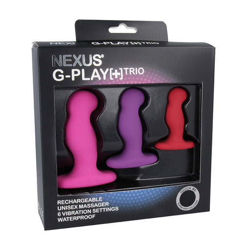 Nexus G-Play+ Trio Silicone Vibrating Massager Kit | thevibed.com