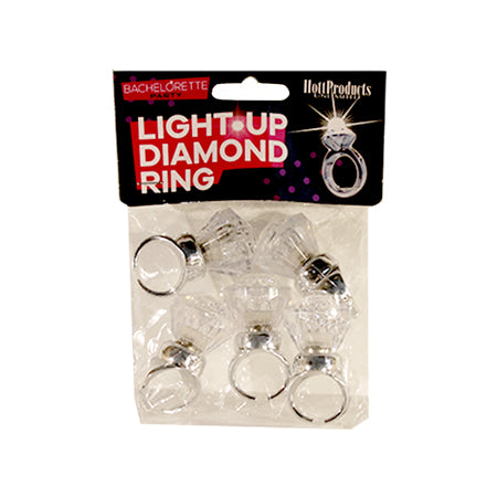 Light Up Diamond Ring - Pack of 5