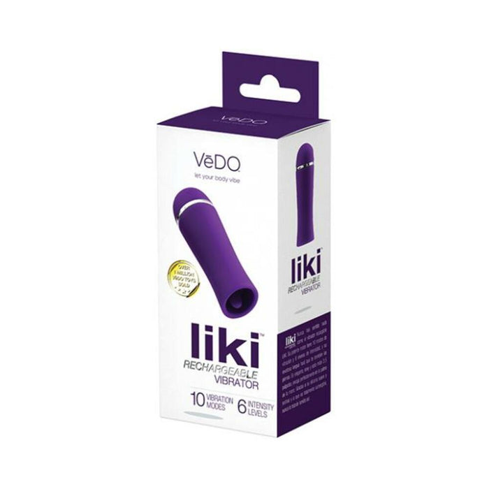 Vedo Liki Rechargeable Flicker Deep Purple | thevibed.com