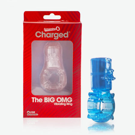Big Omg Vibratin Ring Blu-individual