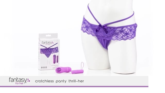 Pipedream Fantasy for Her Collection Crotchless Panty Thrill-Her | thevibed.com