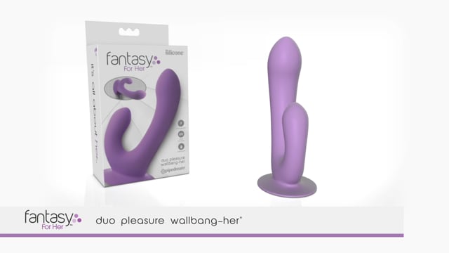 Pipedream Fantasy for Her Collection Dual Motor Duo Pleasure Wallbang-Her | thevibed.com