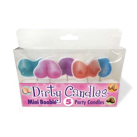 Mini Boobie Dirty Candle Set - Set of 5
