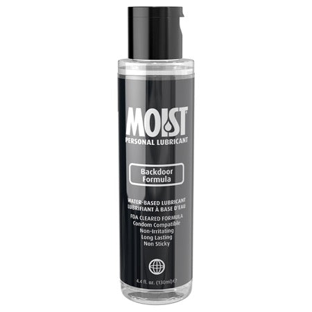 Moist Backdoor Formula Water-Based Personal Lubricant - 4.4oz
