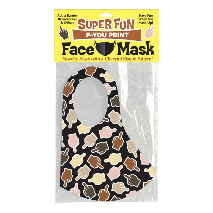 Super Fun Face Mask - Middle Fingers