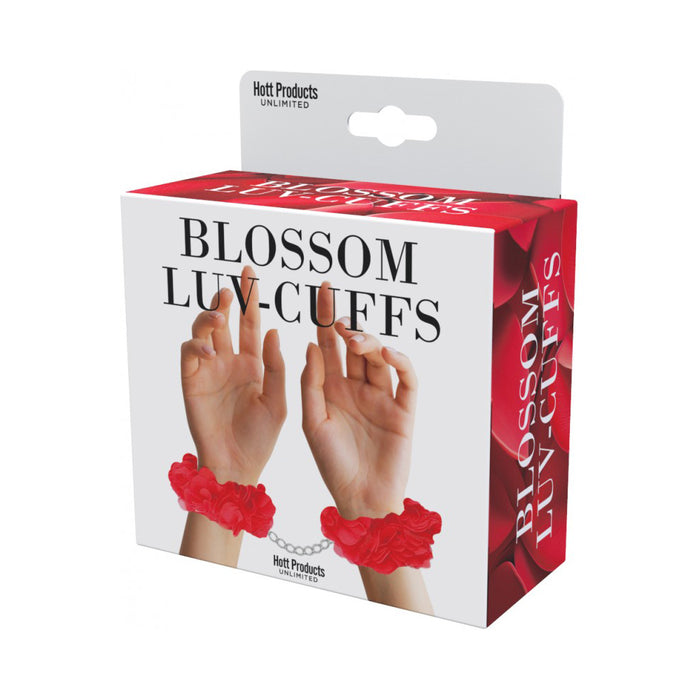 Blossom Luv Cuffs Flower Hand Cuffs Boxed Red
