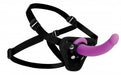 XR Brands Strap-U Navigator Purple Silicone G-Spot P-Spot Dildo with Harness | thevibed.com