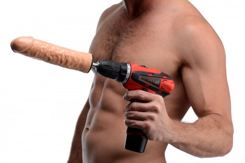 XR Brands LoveBotz Power Spinner Portable Drill Sex Machine with Dong | thevibed.com