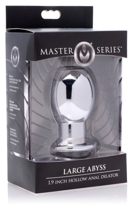 XR Brands Master Series Abyss Hollow Metal Anal Dilator Plug | thevibed.com