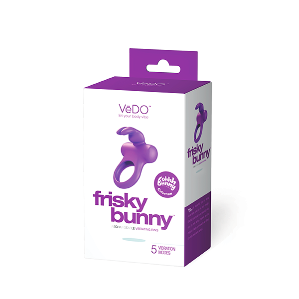 VeDo Frisky Bunny Silicone Vibrating Cock Ring | thevibed.com