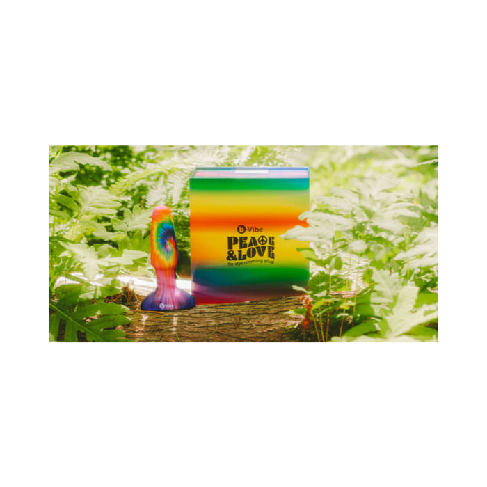 Peace & Love Tie Dye Rimming Plug | thevibed.com