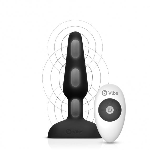 b-Vibe Trio Silicone Remote Controlled Anal Plug | thevibed.com