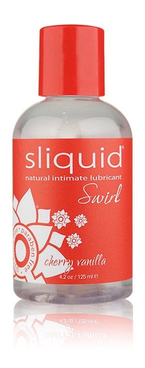 Sliquid Naturals Swirl Cherry Vanilla Flavored Personal Lubricant 4.2 oz | thevibed.com