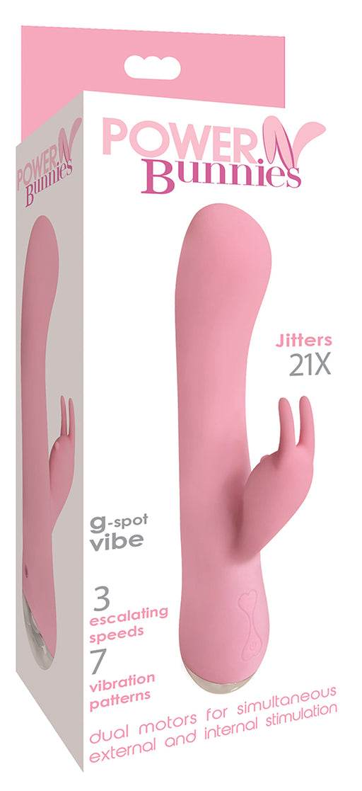 Curve Power Bunnies Jitters 21X Silicone Rechargeable Rabbit Vibrator | thevibed.com