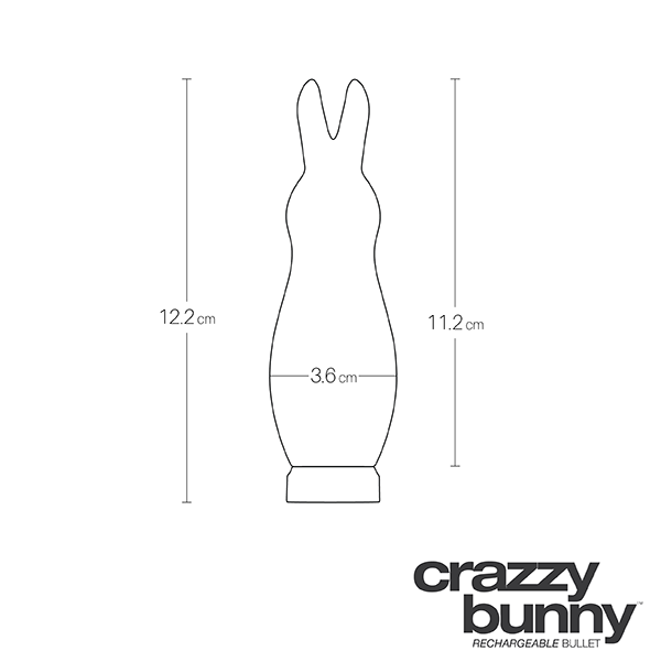 VeDo CRAZZY BUNNY Rechargeable Rabbit Bullet Vibrator | thevibed.com
