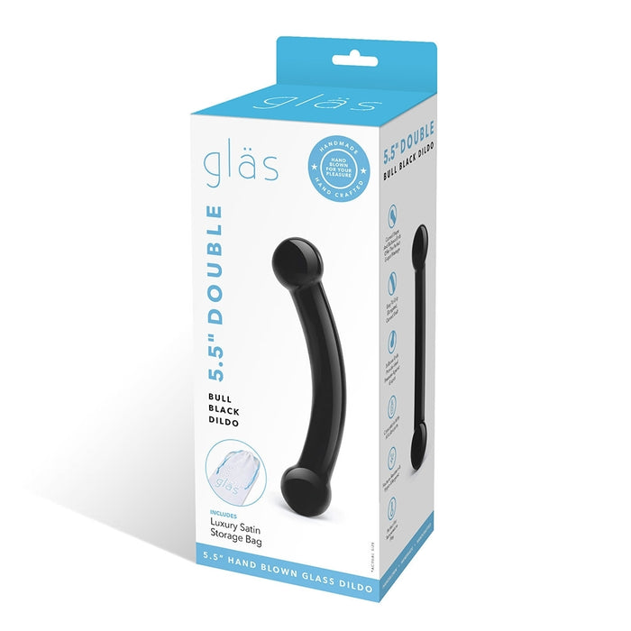 Glas Double Bull Glass Double-Sided Dildo | thevibed.com