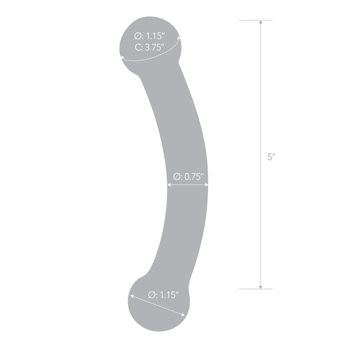 Glas Double Bull Glass Double-Sided Dildo | thevibed.com