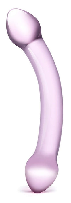 Glas Double Trouble 8" Glass Double-Sided Dildo Purple | thevibed.com