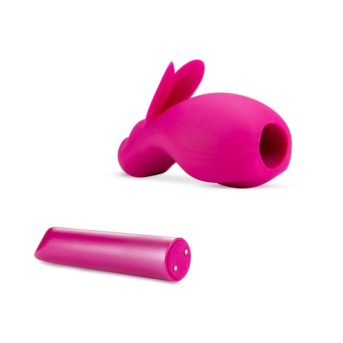Blush Noje B3 Rechargeable Rabbit Bullet Vibrator | thevibed.com