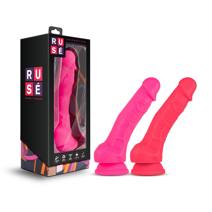 Blush Ruse Hypnotize 7.5" Silicone Suction Cup Dildo with Balls | thevibed.com