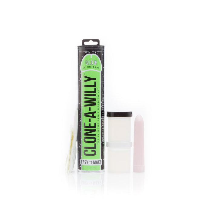 Clone-A-Willy Glow-in-the-Dark Vibrating Penis Molding Kit Green | thevibed.com