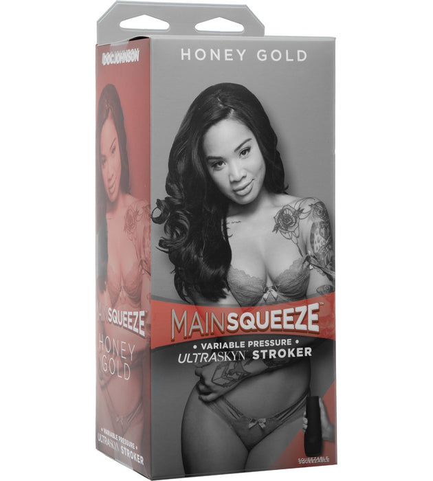 Doc Johnson Main Squeeze™ ULTRASKYN Stroker Honey Gold | thevibed.com