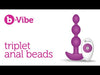 b-Vibe Triplet Remote Controlled Vibrating Anal Beads | thevibed.com