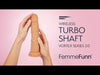 FemmeFunn Turbo Shaft Remote Controlled Vibrating Dildo | thevibed.com