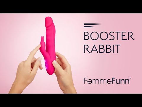 FemmeFunn Booster Rabbit Rotating Rechargeable Rabbit Vibrator | thevibed.com
